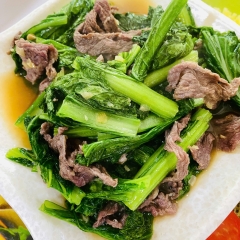 Cải Xanh Xào Bò